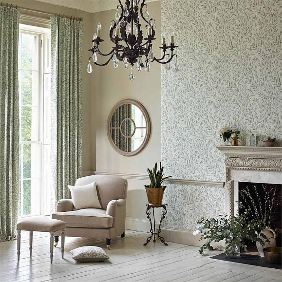 Обои Sanderson Chiswick Grove Osier 216409 фото в интерьере